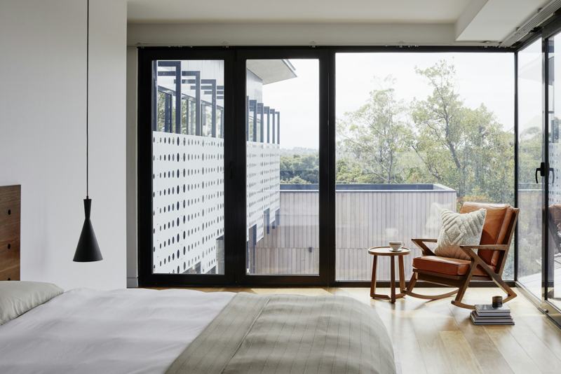 Bedroom opening onto a private terrace